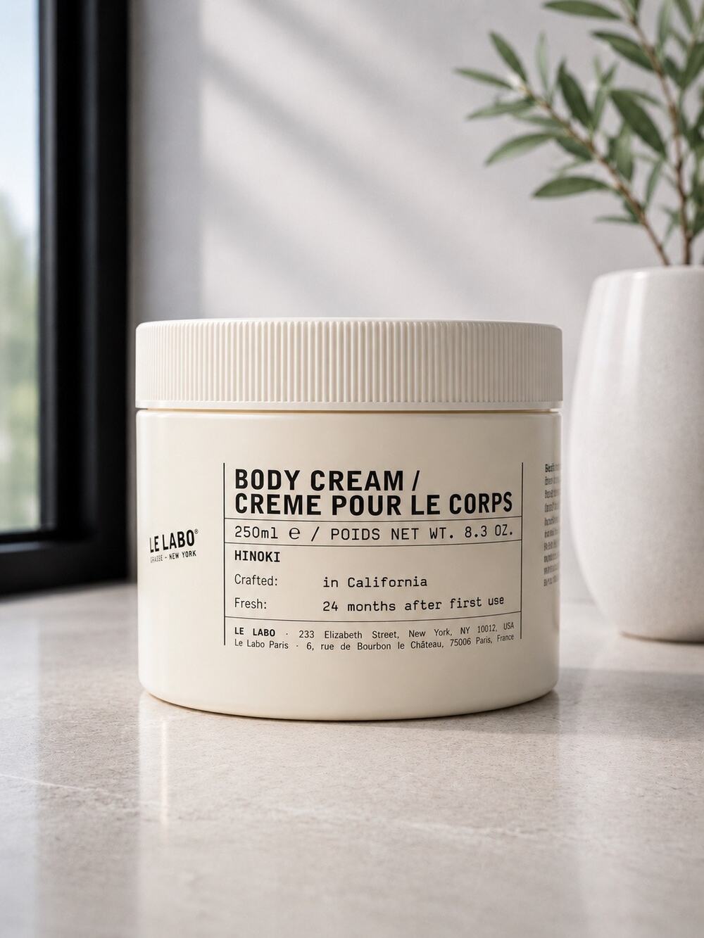 $62 New Le Labo Hinoki Body Cream 250ml 8.3oz New Sealed Luxury Moisturizer